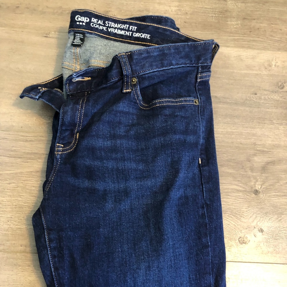 Gap real straight denim jeans